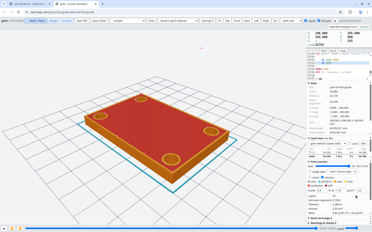 G-code simulator